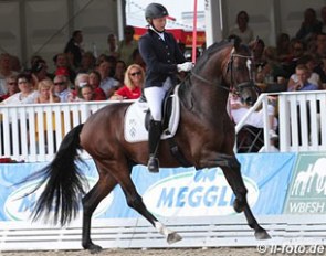 Ann Christin Wienkamp and Revolverheld at the 2012 World Young Horse Championships :: Photo © LL-foto