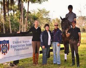Heather Blitz, Betsy Juliano, Anne Gribbons, James Kofford on Pharaoh and Steffen Peters