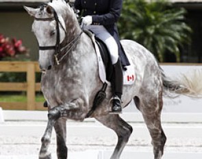 Evi Strasser and Renaissance Tyme competing in Florida :: Photo © Sue Stickle
