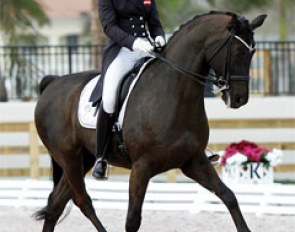 Katharina Stumpf and For My Love competing in Wellington, Florida :: Photo © Sue Stickle