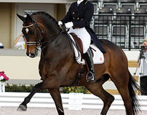 Tinne Vilhelmson-Silfven and Don Auriello at the 2012 CDI-W Wellington :: Photo © Sue Stickle