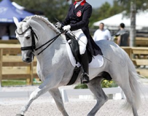 Florida based Hong Kong rider Lily Zilo on the PRE bred Esmaltado