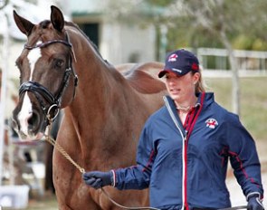 Charlotte Dujardin presenting Valegro at the jog