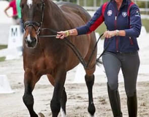 Dominican Republic's Yvonne Losos de Muniz with Liebling II