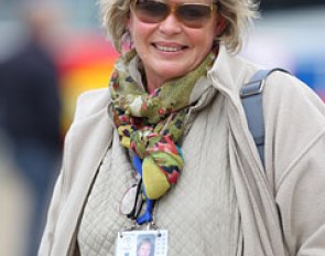 Hanni Toosbuy Kasprzak, CEO of Ecco Shoes (title sponsor of the 2013 European Dressage Championships) and mom to Danish team rider Anna Kasprzak