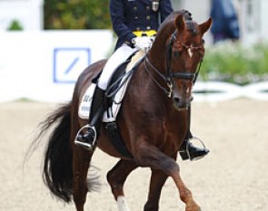 Helen Langehanenberg and Damon Hill at the 2013 CDIO Aachen :: Photo © Astrid Appels