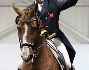 Peter Storr and Belmondino win the Grand Prix Kur at the 2013 CDI Addington :: Photo © Risto Aaltonen