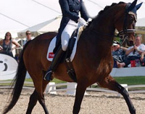 Nanna Skodborg Merrald and Millibar at the 2013 Danish U25 Championships :: Photo © Dansk Rideforbund