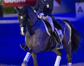 Anky van Grunsven and Salinero at the retirement ceremony in 's Hertogenbosch