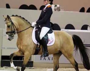Dutch pony rider Febe van Zwambagt on Coco Jambo at the 2013 CDI Drachten :: Photo © Astrid Appels