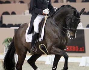 Tommie Visser on the Dutch warmblood Santo Domingo (by Krack C x Ferro). Last year this gelding was competed by Dutch young rider Brigit van der Drift