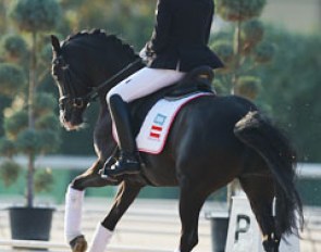 Nicola Ahorner warming up Nice Blue Eyes