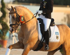 Nadine Krause missed out on a podium place and finished fourth with Danilo