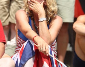 Phoebe's mom Tracy Peters in tears during the award ceremony