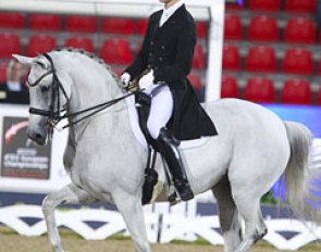 Daniel Bachmann and Donna Silver competing in the U25 division at the 2013 European Championships :: Photo © Astrid Appels
