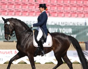 Claudia Fassaert and Donnerfee are the first Belgian pair ever to make it into the freestyle finals at a European Championships