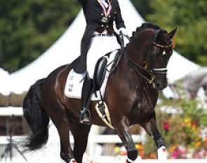 Anna Christina Abbelen and Furst on Tour win kur silver at the 2013 European Junior Riders Championships 