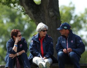 British Junior/Young Riders chef d'equipe Islay Auty in conversation :: Photo © Astrid Appels