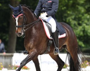 Austrian Oliver Valenta and Rivel produced a fantastic ride and finished 9th in the team test!