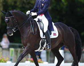 Chloe Vell and Kaja di Valentina at the 2013 European Junior Riders Championships :: Photo © Astrid Appels