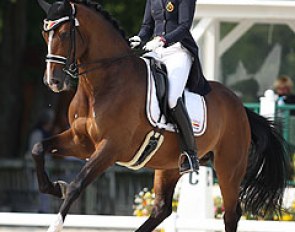 Jorinde Verwimp and Tiamo at the 2013 European Young Riders Championships :: Photo © Astrid Appels