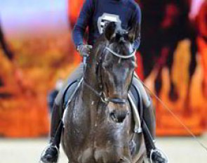 Many dressage stars took the chance to be ambassadors of their sport in Essen: Helen Langehanenberg teaching a clinic