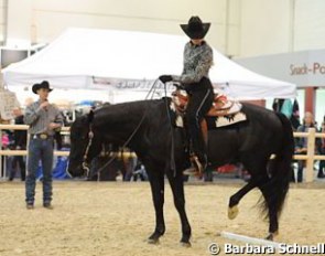 John and Diana Royer using trail exercises as a way to achieve control over the horse's legs