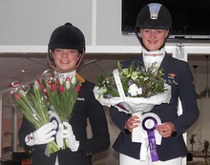 Febe van Zwambagt and Lisanne Zoutendijk were the two best riders at the 2013 KNHS FEI Pony Cup qualifier in Genemuiden