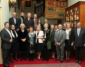 HRH the Duchess of Cornwall welcomed over 80 honoured guests including horse owners, grooms, coaches and team support staff gathered with medallists to enjoy the occasion