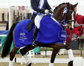 Paul Friday and Winston Bond win the Prix St Georges Winter Championship :: Photo © Risto Aaltonen