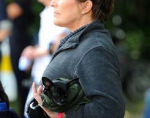 Shelly Francis with her dog