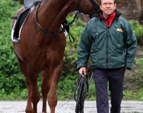 Stefan Schneider walking Damon Jerome