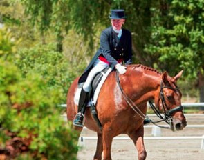 Lynley Stockdale and Komplete Kaos win the 2013 New Zealand Grand Prix Championships :: Photo courtesy Dressage NZ