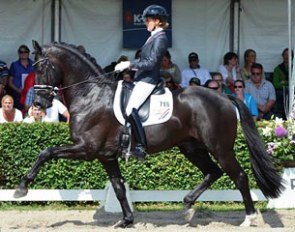 Emmelie Scholtens and Desperado in the 2013 Pavo Cup semi finals :: Photo © KWPN