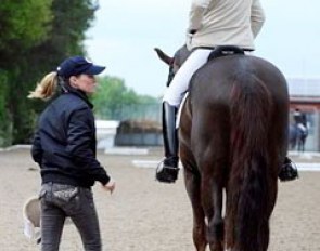 Trainer Helen Langehanenberg with her student Marie Claire Pöppelmann