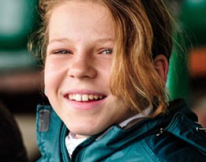 Alice Campanella is the youngest rider sponsored by Cavalor Italy