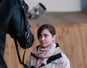 Fanni Nemeth and Firanta at the vet inspection