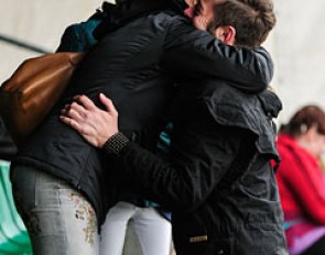 Anna Paprocka-Campanella greeting Michal Rapcewicz