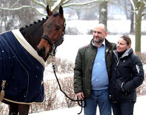 Jules Walker and Bernadette Pujals with Baron de Ley