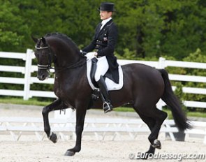 Edward Gal and Voice making their Grand Prix debut at the 2013 CDI Roosendaal :: Photo © Astrid Appels