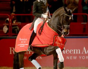 Sweden’s Tinne Vilhelmson-Silfven and Don Auriello won the third leg of the World Cup Dressage Western European League series at Stockholm, Sweden :: Photo © Roland Thunholm