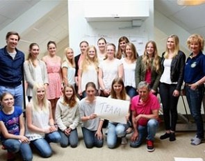 The Swedish pony, junior, and pony riders invited to the training camp with experts Johan Fyrberg, Bobo Lundberg, Marianne Essen-Söderberg and Tina Due-Boje :: Photo © Hannell