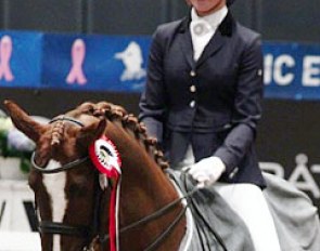 Alexandra Andresen and Belamour sweep the junior riders classes at the 2013 CDI Vestfold :: Photo © Synøve Strengen Karlsen 