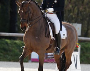 Mads Hendeliowitz and his Grand Prix horse Weihenstephaner at the 2013 CDI Vidauban :: Photo © Astrid Appels