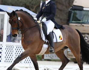 Françoise Hologne-Joux and Wodan at the 2013 CDI Vidauban :: Photo © Astrid Appels