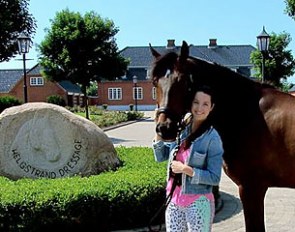 Alexandra Barbançon Mestre and Don Lorean at Andreas Helgstrand's Møgelmosegaard in Vodskov, Denmark