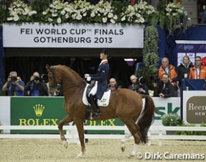 Adelinde Cornelissen and Parzival at the 2013 World Cup Finals in Gothenburg :: Photo © Dirk Caremans
