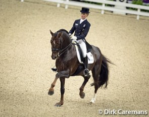 Helen Langehanenberg and Damon Hill win the Grand Prix at the 2013 World Cup Finals :: Photo © Dirk Caremans