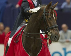 Helen Langehanenberg and Damon Hill win the 2013 World Cup Finals