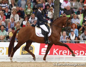 Kirsten Brouwer and Dancer at the 2013 World Young Horse Championships :: Photo © Astrid Appels